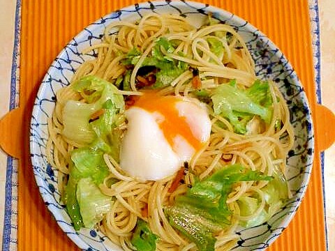 お茶漬けの素でパスタ♪